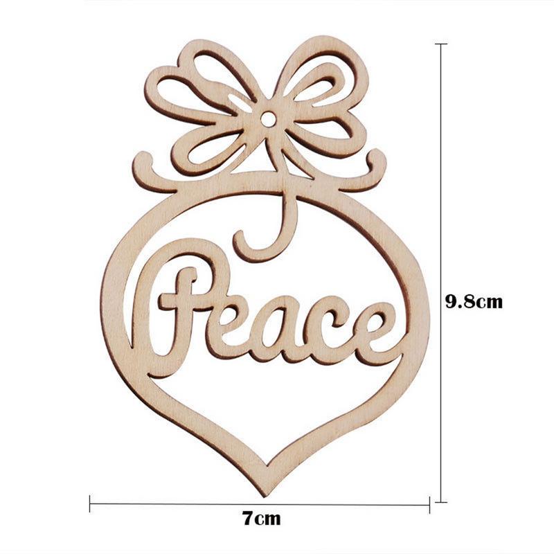 Wooden Christmas Tree Ornaments for Warm Rustic Decor