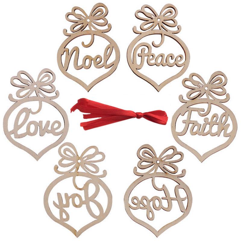 Wooden Christmas Tree Ornaments for Warm Rustic Decor