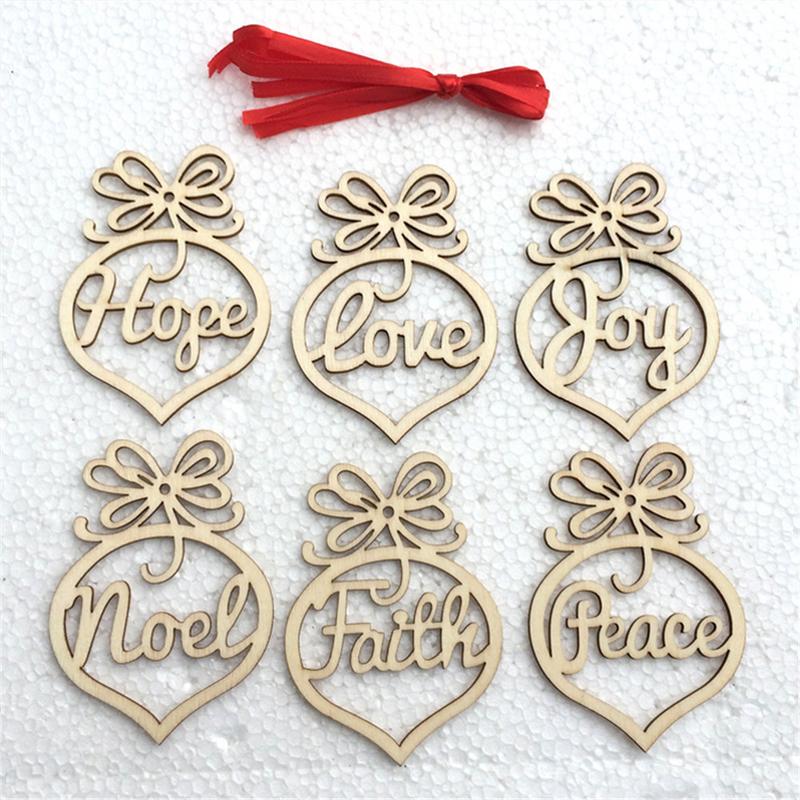 Wooden Christmas Tree Ornaments for Warm Rustic Decor