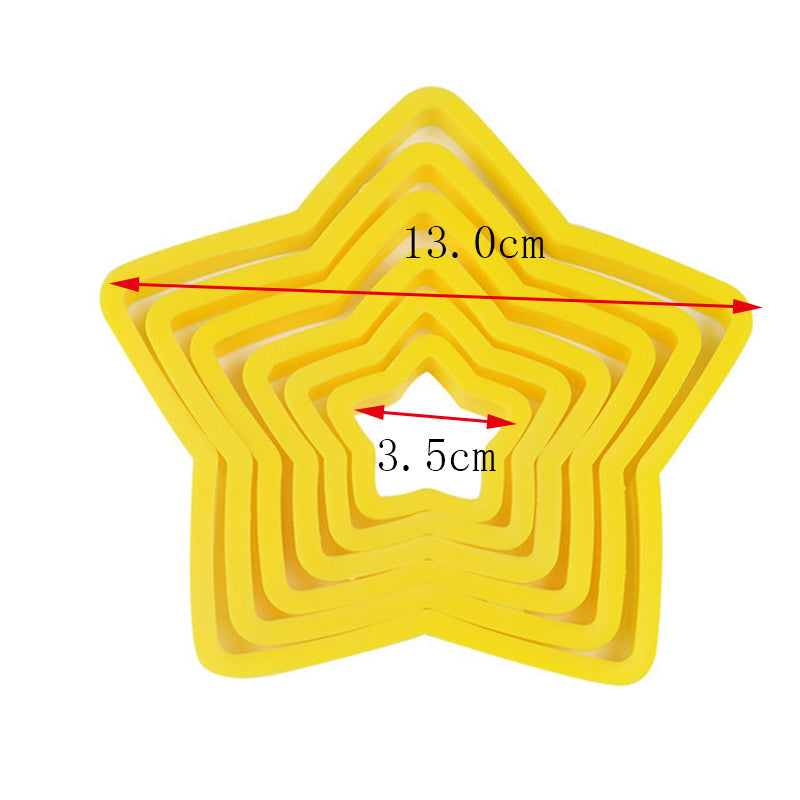 Christmas Star Cookie Cutter Set for Stacked Tree Cookies