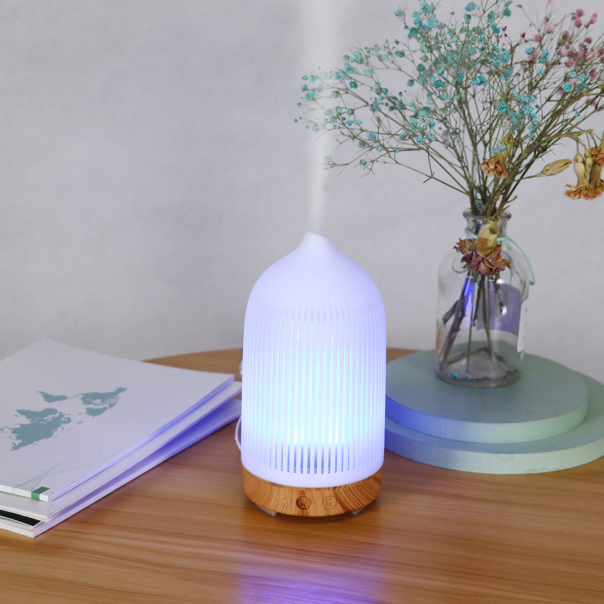 Ultrasonic Aromatherapy Diffuser with 7-Color LED Light