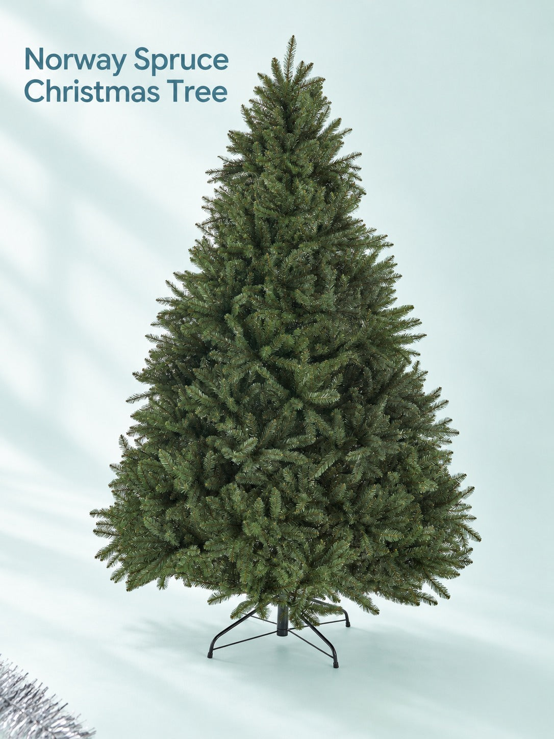 7 ft Norway Spruce Christmas Tree, Hinged, 2231 Tips