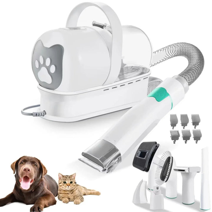 7-in-1 Pet Grooming Vacuum Kit for Cleaner Home Trims