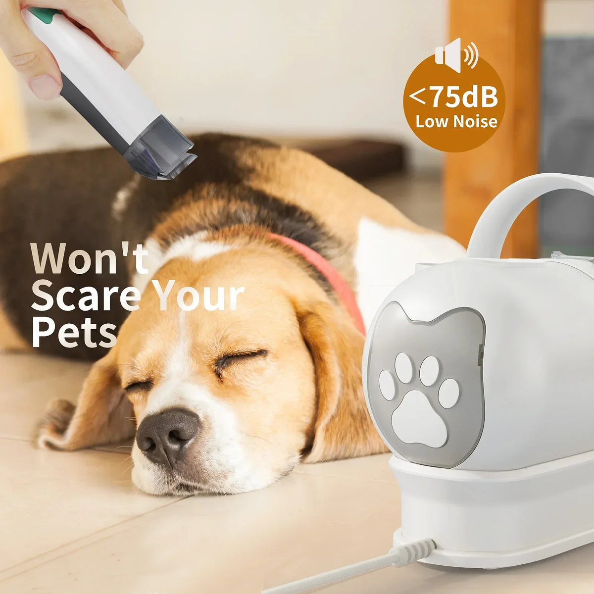 7-in-1 Pet Grooming Vacuum Kit for Cleaner Home Trims
