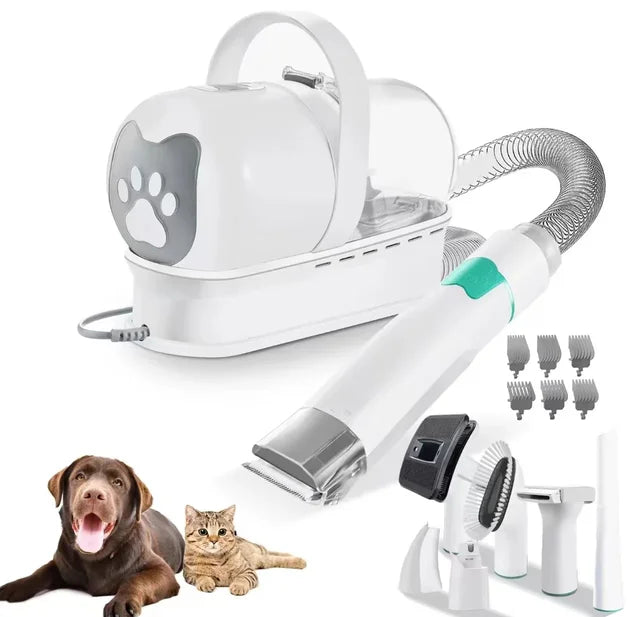 7-in-1 Pet Grooming Vacuum Kit for Cleaner Home Trims