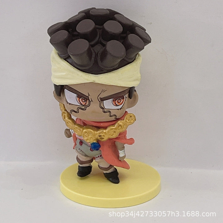 Golden Wind Chibi Figure Set for Compact Anime Displays