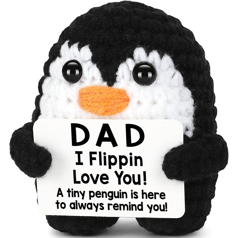 Handmade Knitted Gift Doll With Heartfelt Message