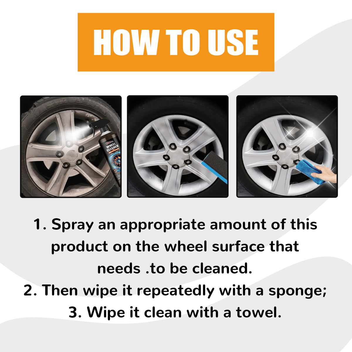 Wheel Cleaner for Brake Dust & Road Grime Removal
