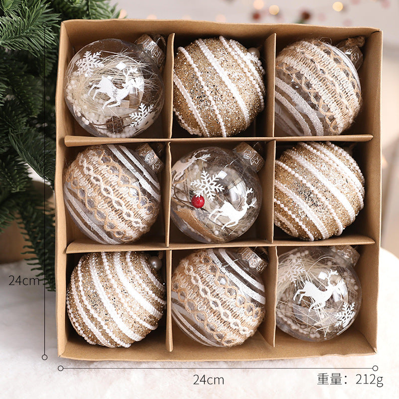 Transparent Christmas Ornaments For Rustic Tree Decor