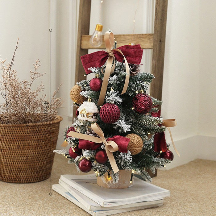 Mini Christmas Tree Decoration Set for Small Spaces