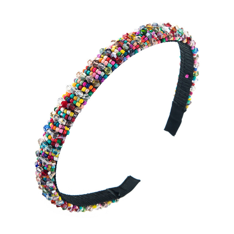 Beaded Headband for Colorful Statement Hair Styling
