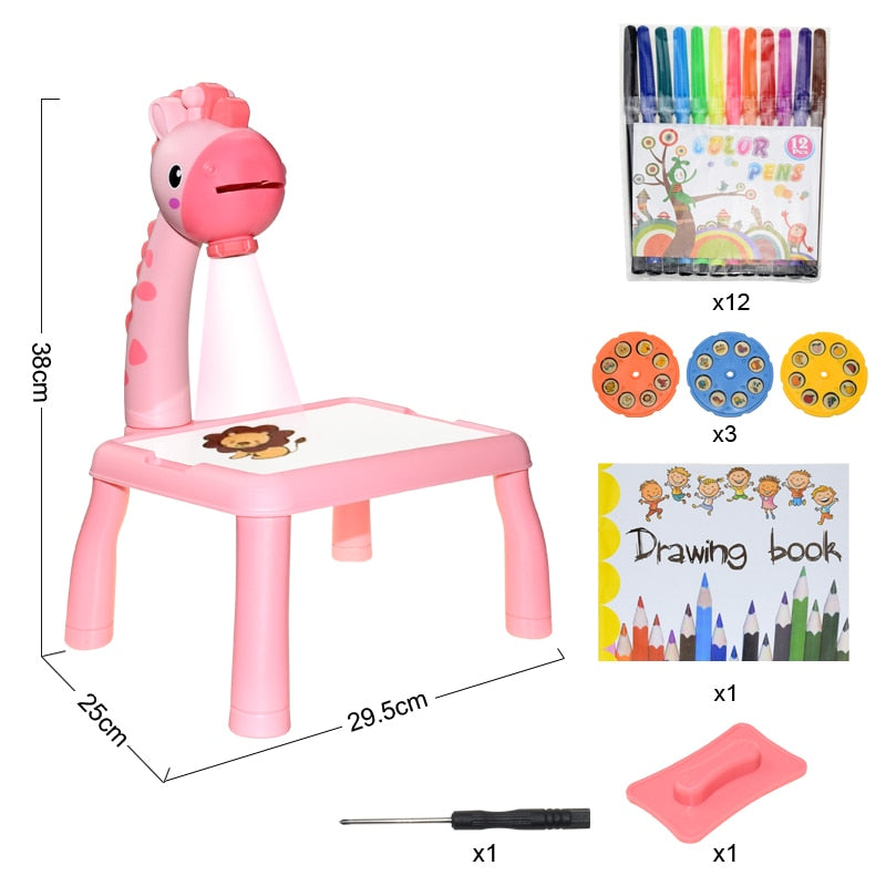 Kids Drawing Projector Table for Screen-Free Creativity