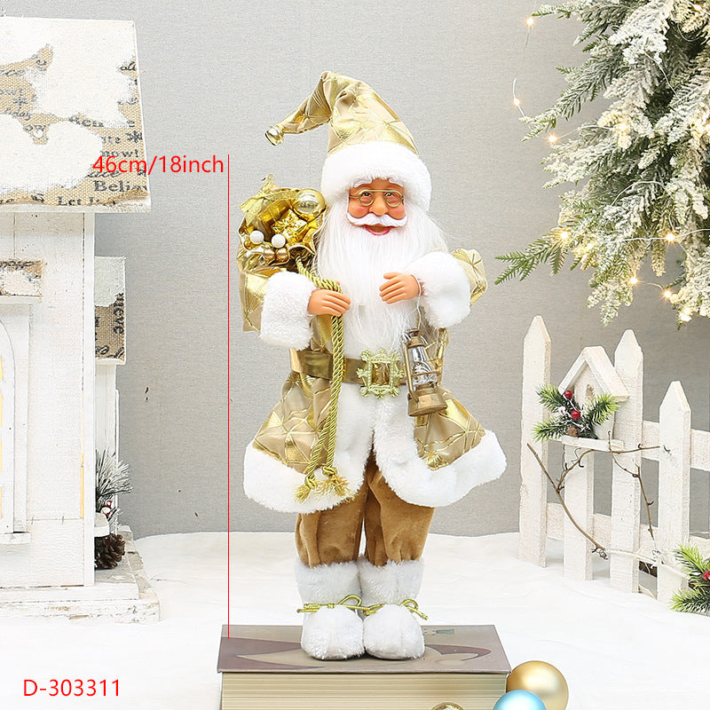18-Inch Santa Christmas Decoration for Cozy Holiday Charm
