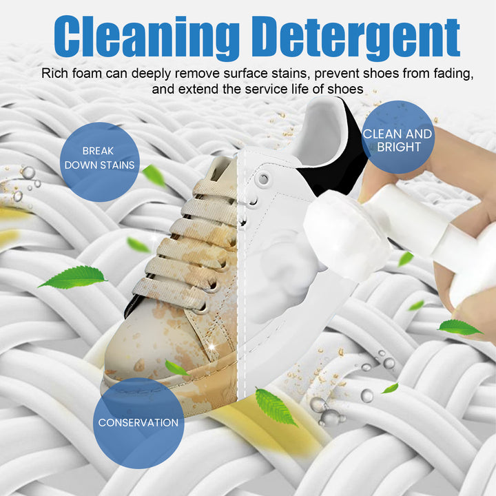 White Sneaker Cleaner Foam for Bright, Fresh Shoes