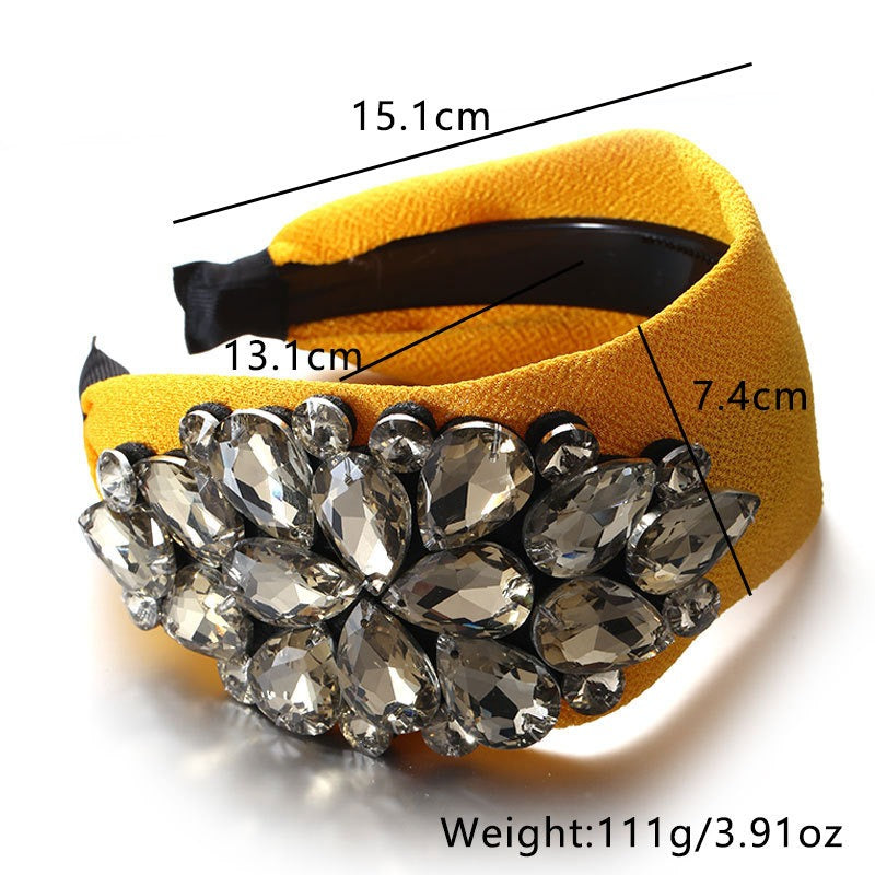 Jeweled Face Wash Headband for Secure Skincare Routines
