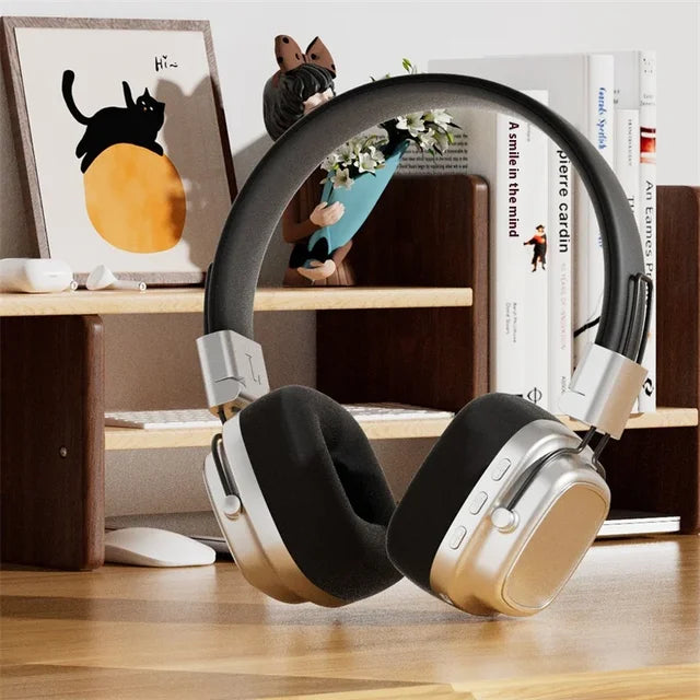 Retro Wireless Headphones with Bluetooth 5.3 & Soft Ear Pads