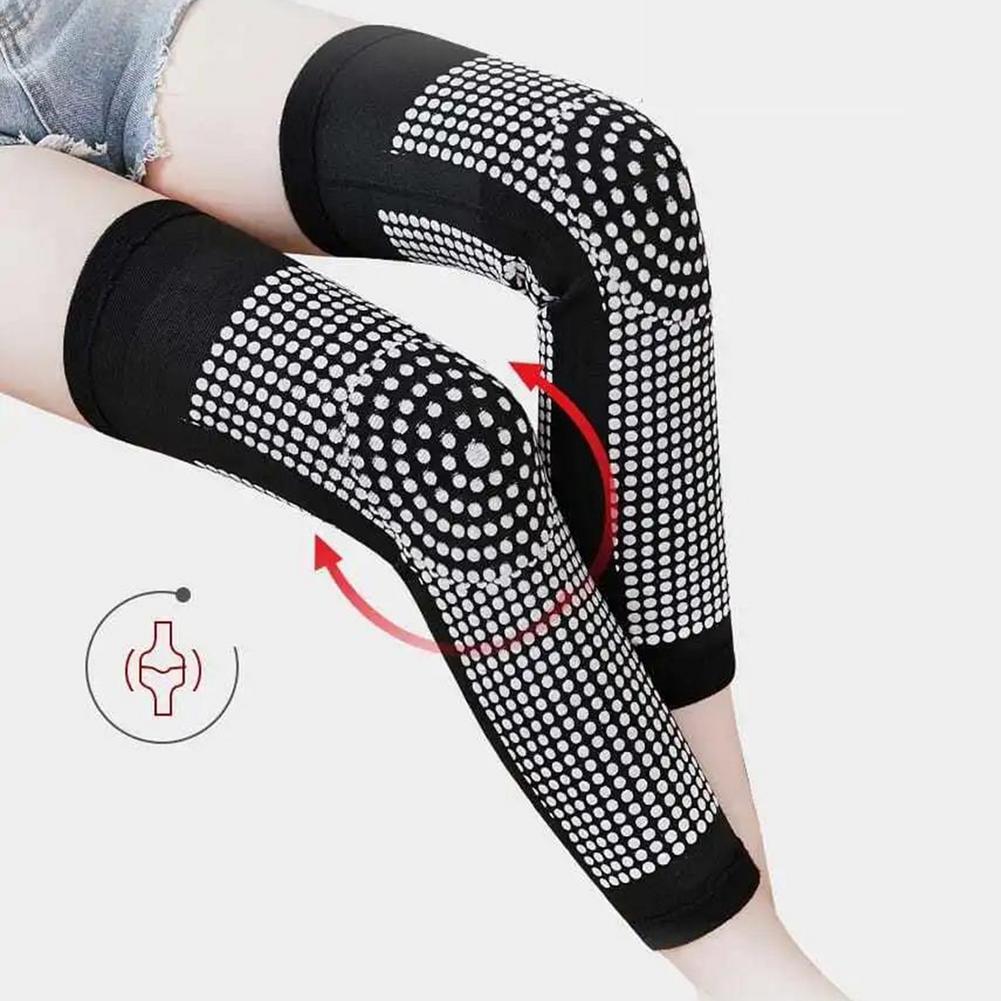 1 Pair Dot Matrix Self Heating Knee Pads Brace Sports Kneepa