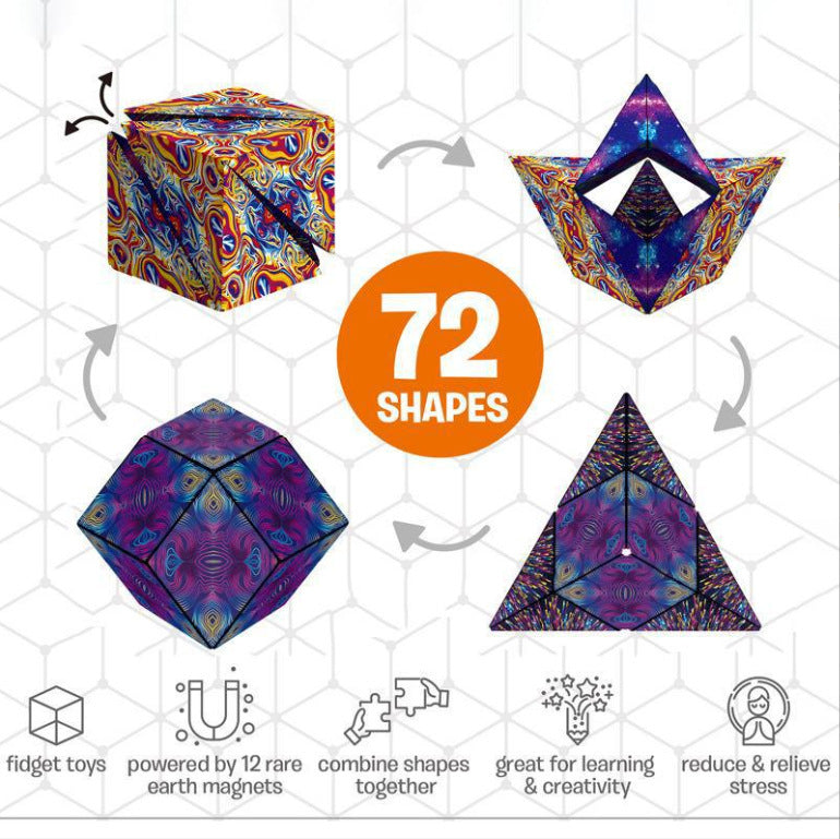 Magnetic Building Blocks: Create 72 Creative Shapes