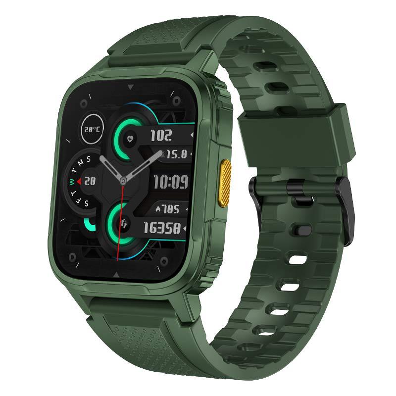 Rugged IP68 Smartwatch with Heart Rate & SpO2 Tracking