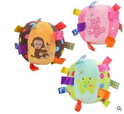 Baby Plush Bell Ball Toy – Soft Cloth Sensory Play