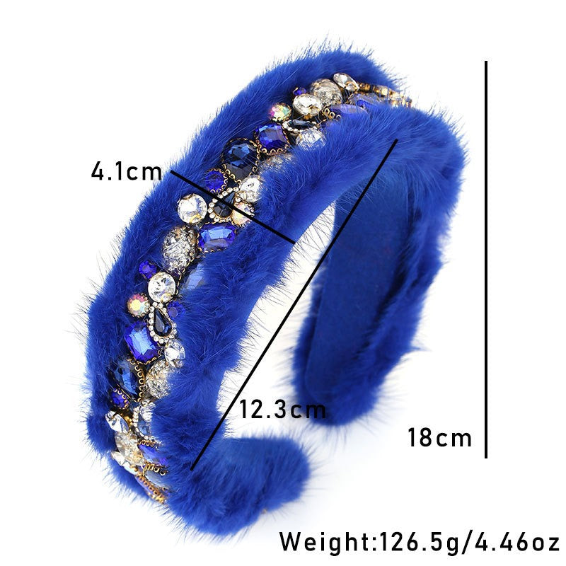 Women's Jeweled Hair Hoop for Glamorous Party Style
