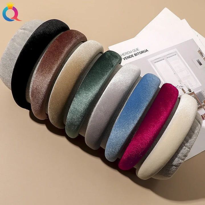 Velvet Wide Headband for Comfortable Polished Style