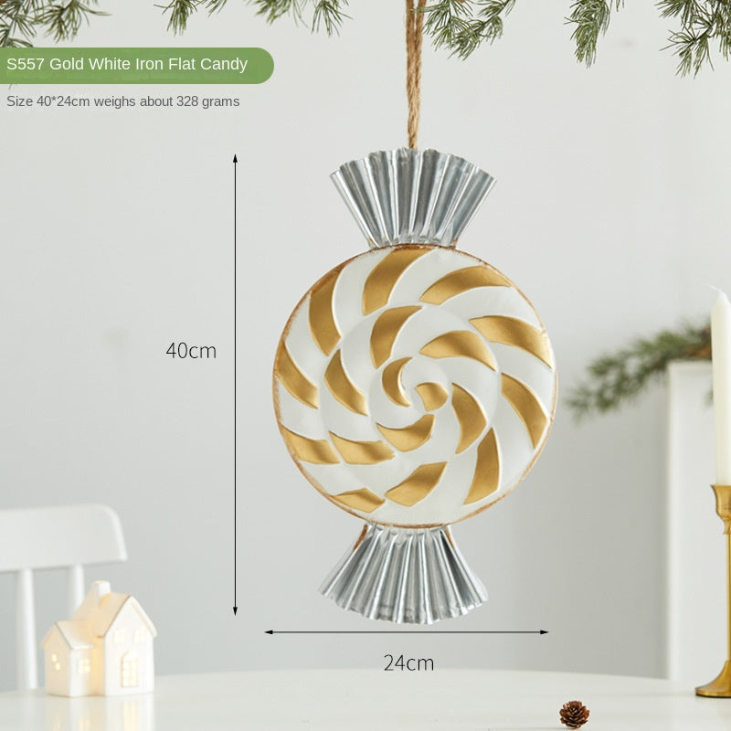 Christmas Metal Hanging Ornaments for Festive Charm
