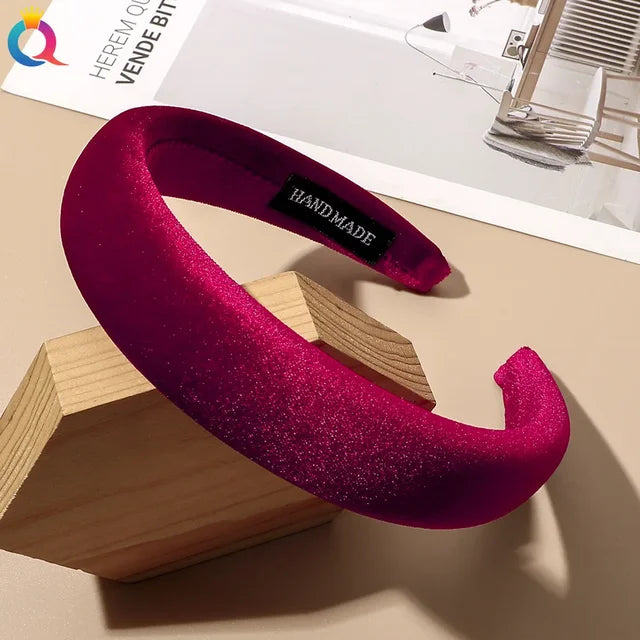 Velvet Wide Headband for Comfortable Polished Style