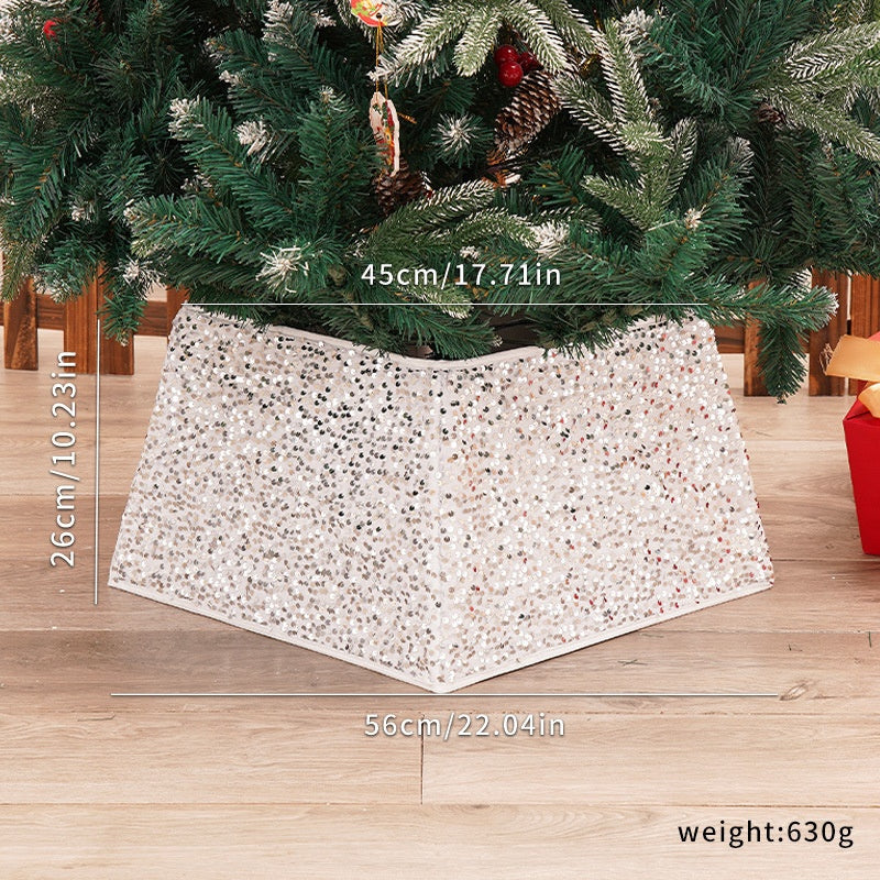 Sequin Christmas Tree Skirt for Sparkling Holiday Decor
