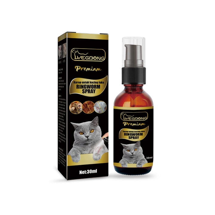 Cat Ringworm Spray for Targeted Pet Skin Care, 30ml