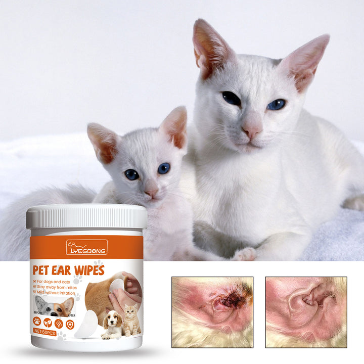 Pet Ear Wipes for Dogs & Cats | Easy Ear Cleaning