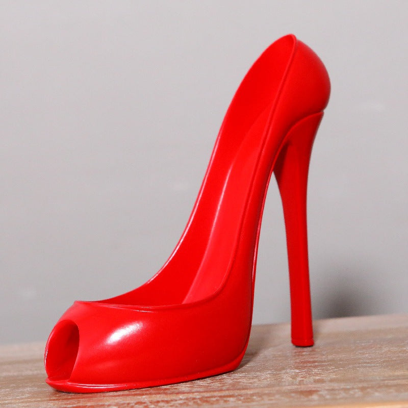 High-Heel Wine Bottle Holder for Stylish Home Bars