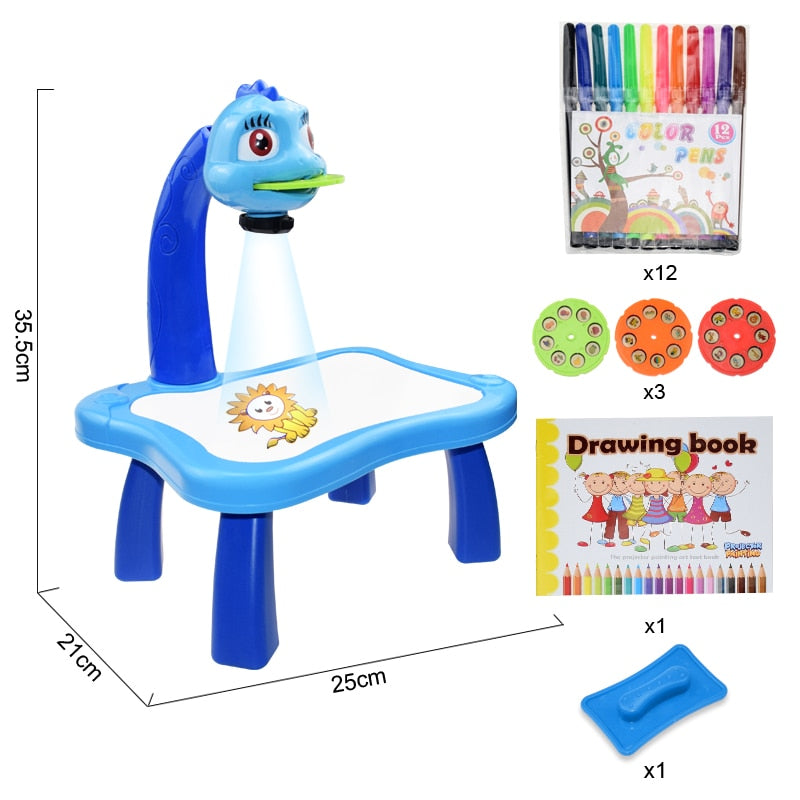 Kids Drawing Projector Table for Screen-Free Creativity