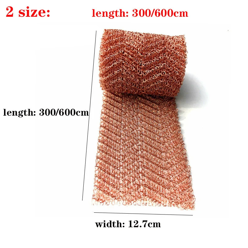 Copper Wire Mesh Roll: Cut to Any Size for DIY & Garden