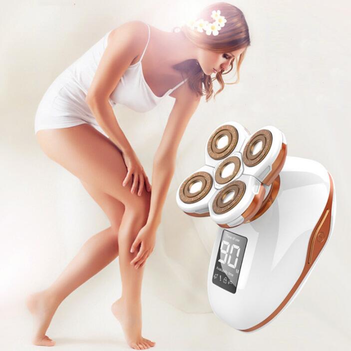 5-in-1 Ladies Electric Shaver for Smooth Body Grooming