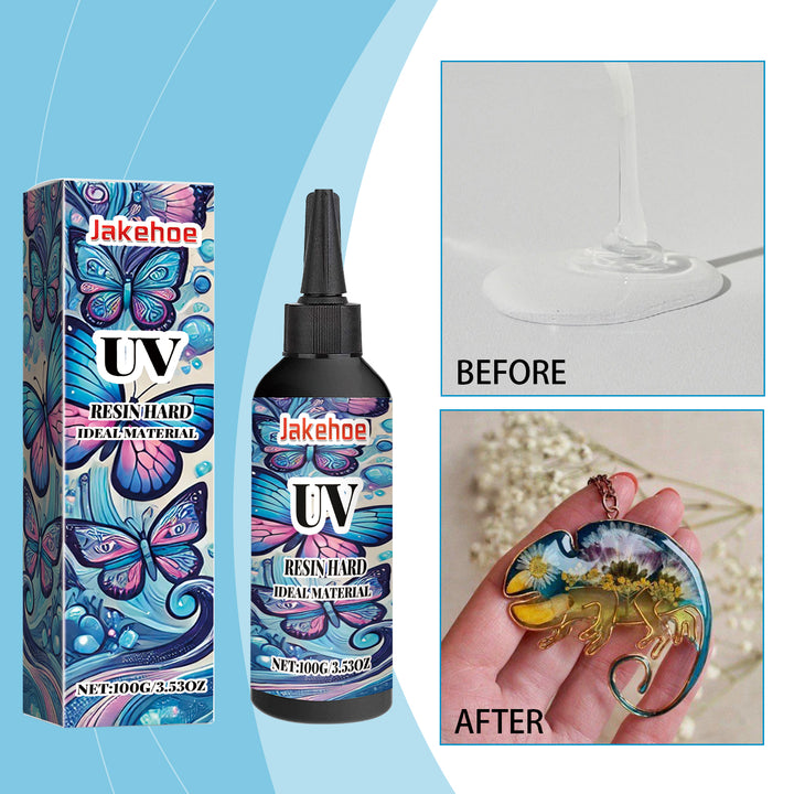 UV Resin Glue for Clear, Fast-Curing DIY Craft Jewelry