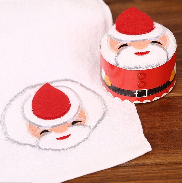 Christmas Gift Towels - 3 Decorative Holiday Washcloths