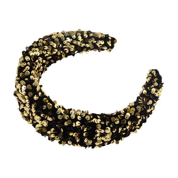 Wide Sequin Headband for Bold Party Style and Events