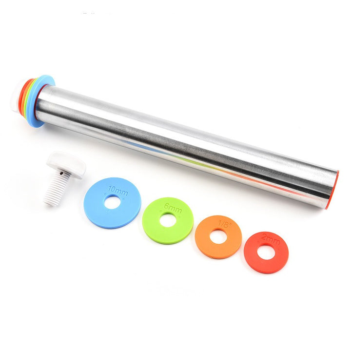 17-Inch Stainless Steel Rolling Pin for Even Dough