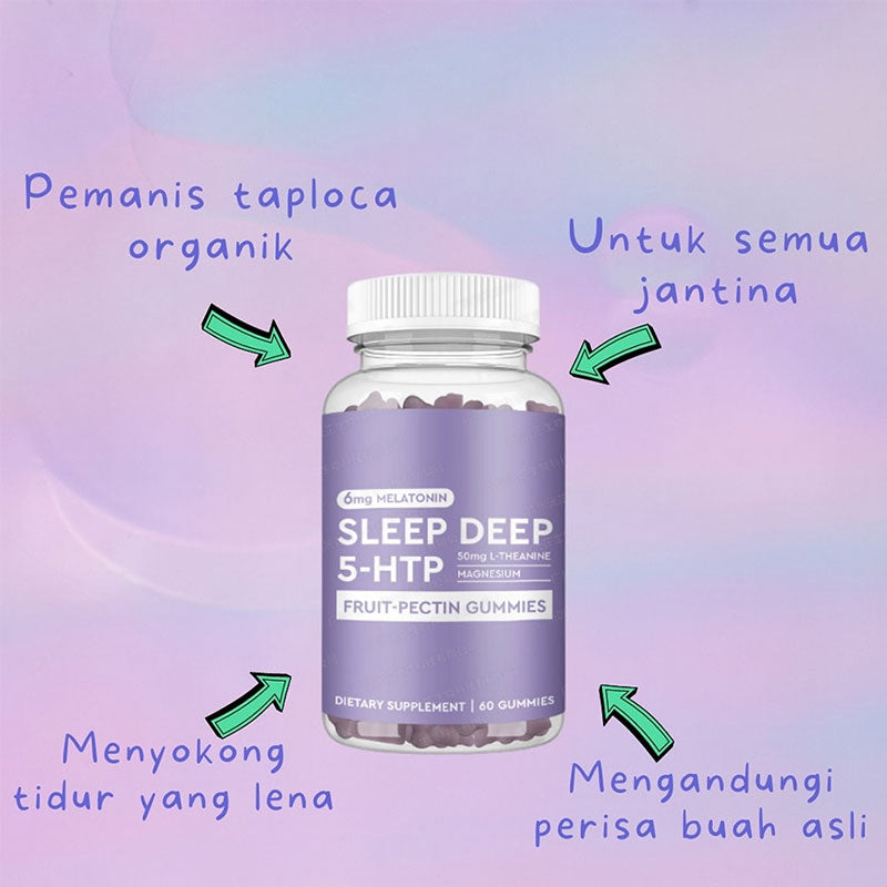 Sleep Gummy Supplement — Melatonin, 5‑HTP & L‑Theanine