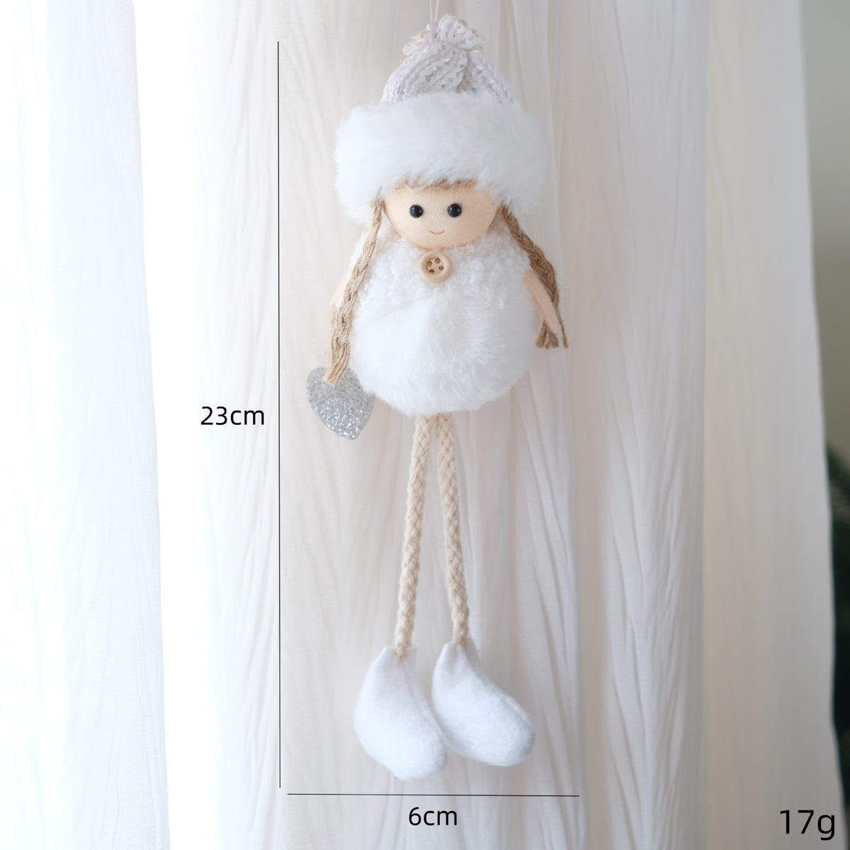 Christmas Angel Plush Ornament for Cozy Tree Decor