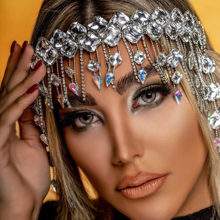Hair Chain Headpiece for Dramatic Festival Sparkle