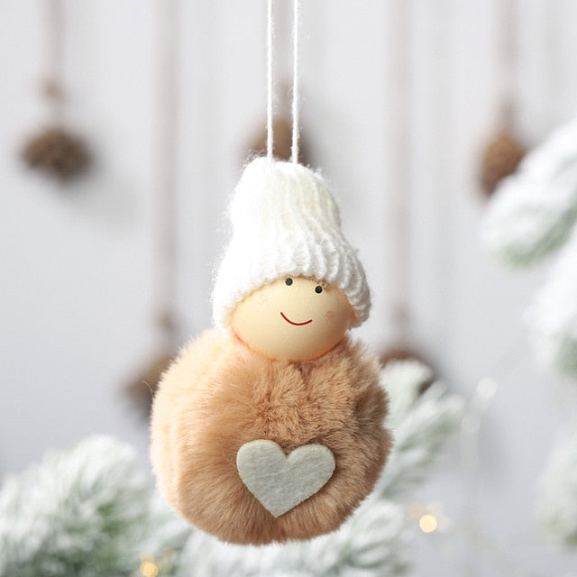 Plush Angel Christmas Ornament for Cozy Holiday Charm