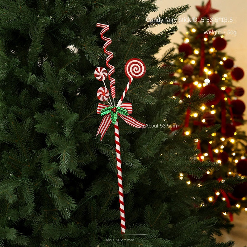 Candy Cane Christmas Tree Ornament Set for Festive Displays
