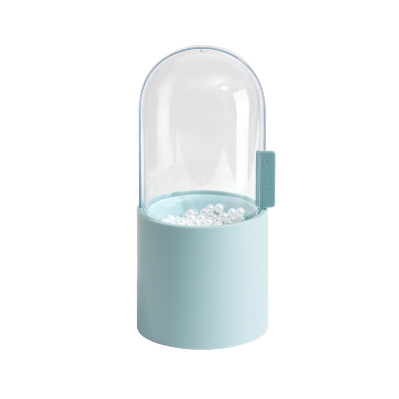Makeup Brush Storage Box With Rotating Dust-Proof Dome