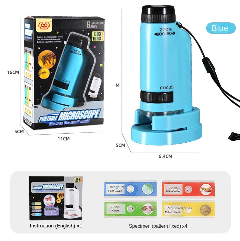 Portable Handheld Microscope Toy for Kids Outdoor Science