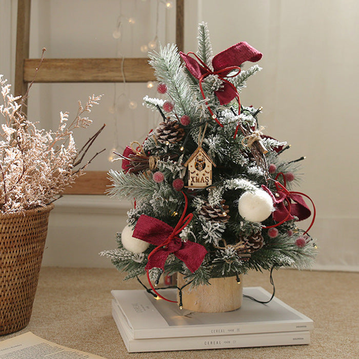 Mini Christmas Tree Decoration Set for Small Spaces