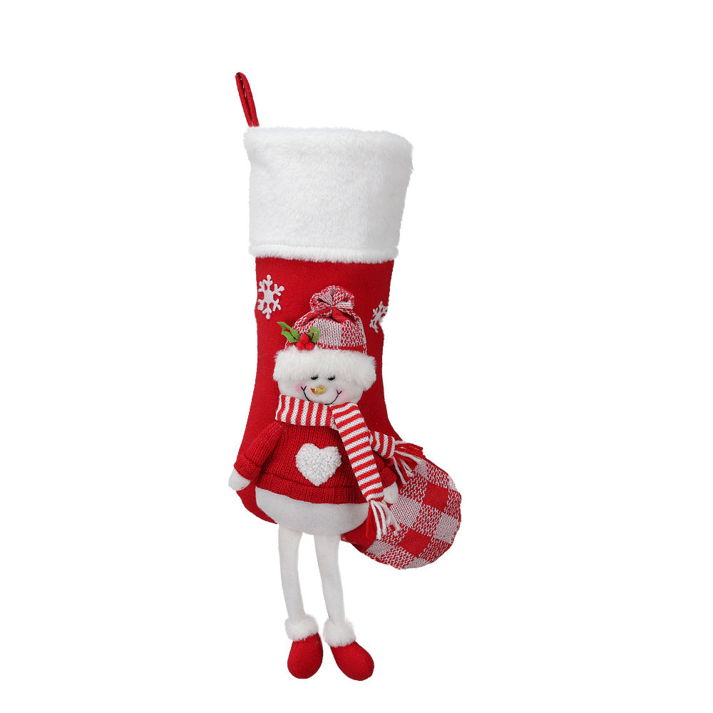 Christmas Stocking Set: 4 Plush Character Designs for Mantels