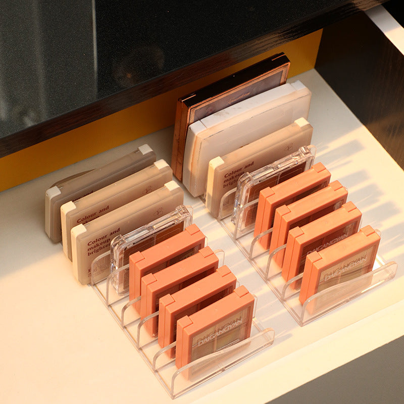 Eyeshadow Palette Rack, Clear Acrylic Upright Storage