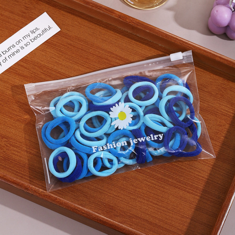 Children's Hair Loops: 50 Colorful 3cm Hair Ties